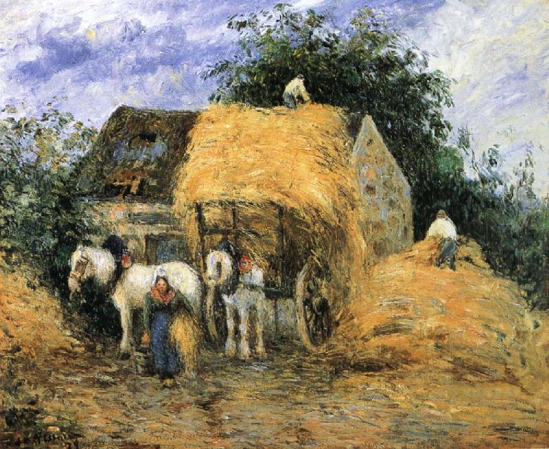 Camille Pissarro Yun-hay carriage China oil painting art